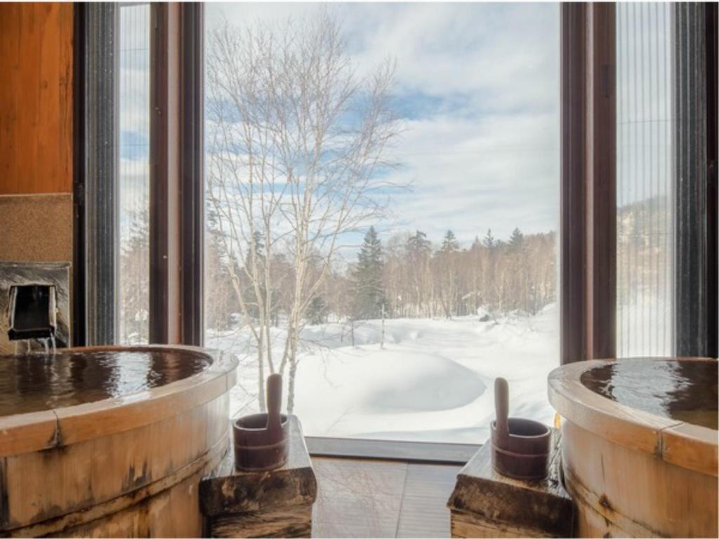 Cypress onsen at Hotel La Vista Daisetsuzan